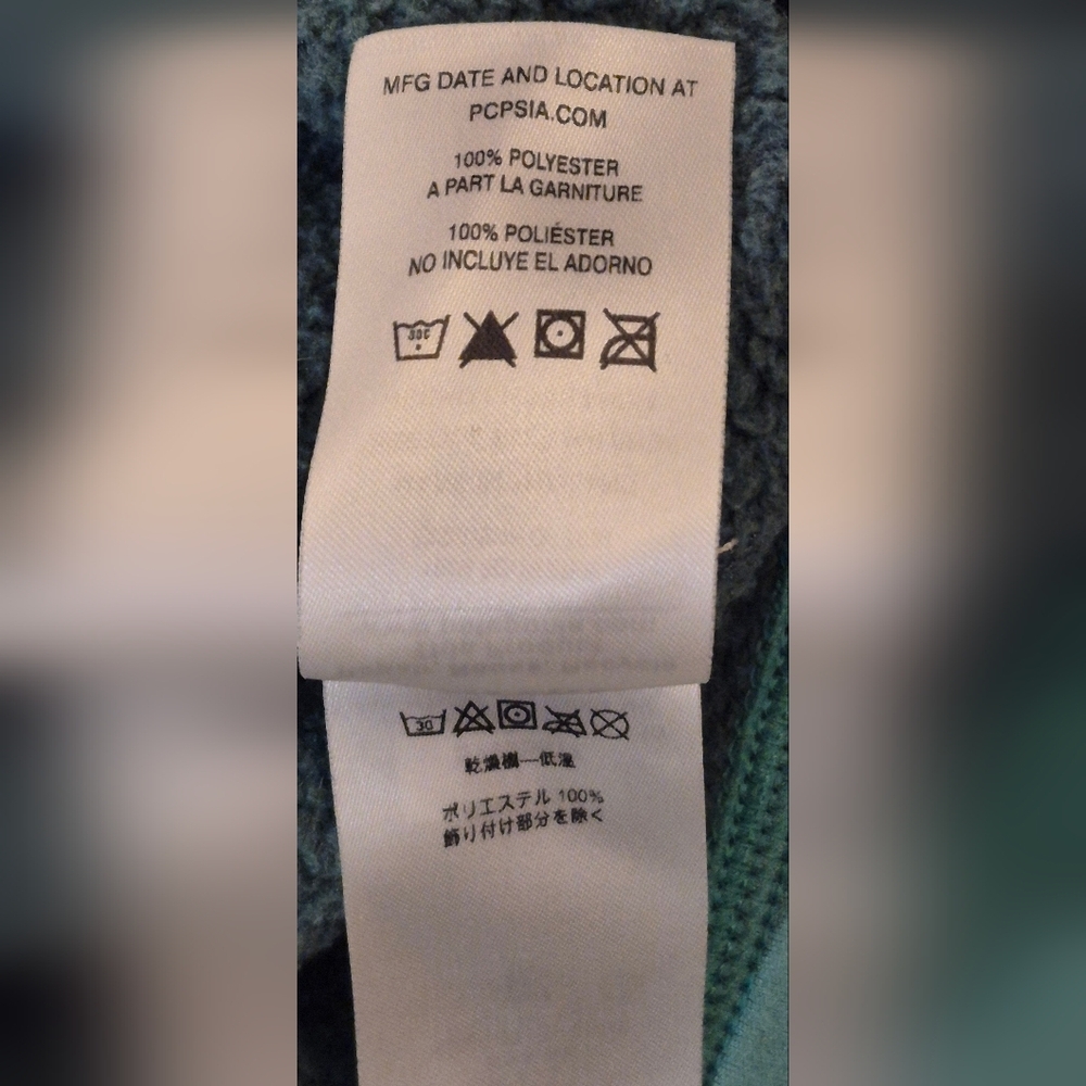 Patagonia Teal Green Half-Zip Fleece Sweatshirt - Picture 10 of 10